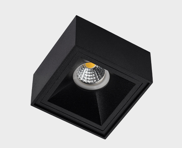 Встраиваемый светильник 9/7.5 см, GU10, IP20 Megalight M01-1018 black, черный