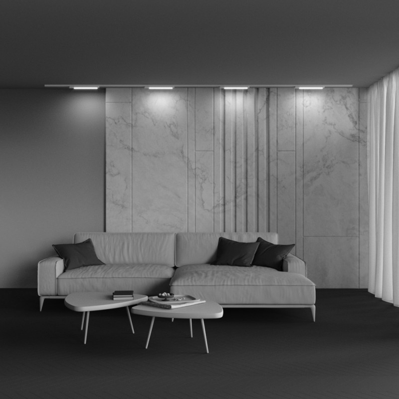 Трековый светильник 40 см, 12W, 4000К Maytoni TR000-1-12W4K-W белый