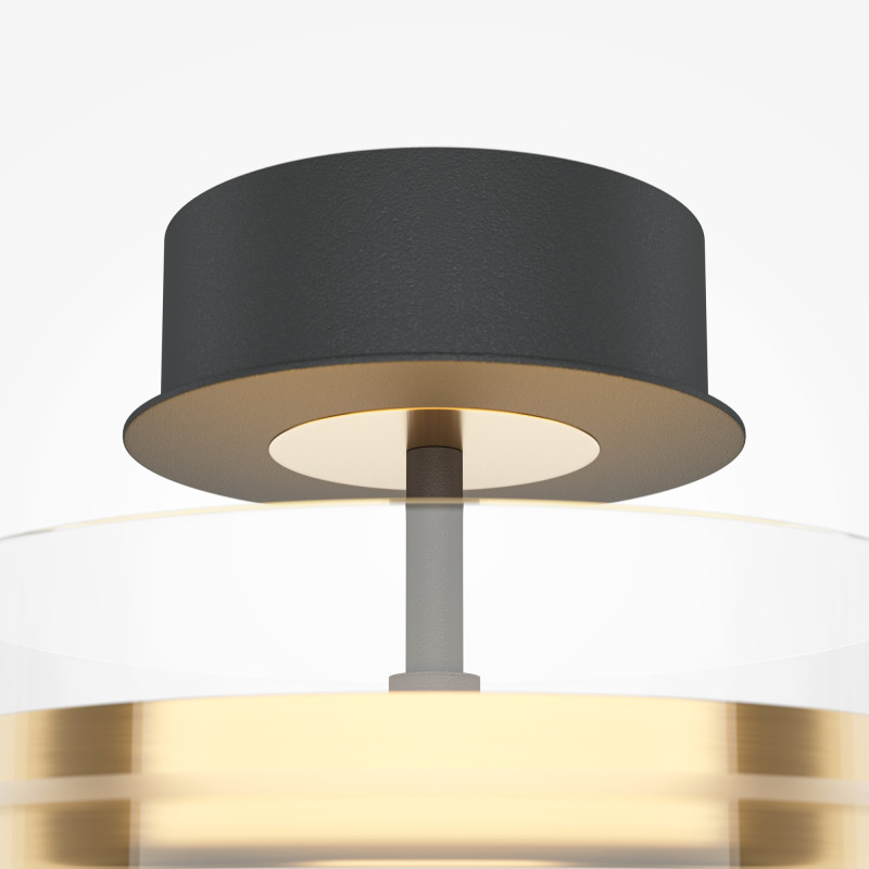 Накладной светильник 25*25*19 см, LED, 3000К, Maytoni Dress code MOD348CL-L18BBS3K черный
