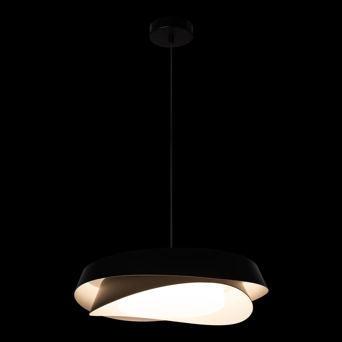 Подвесной светильник 48*20/300 см, 1*LED*30W 4000K LOFT IT Petale 10256P Black черный