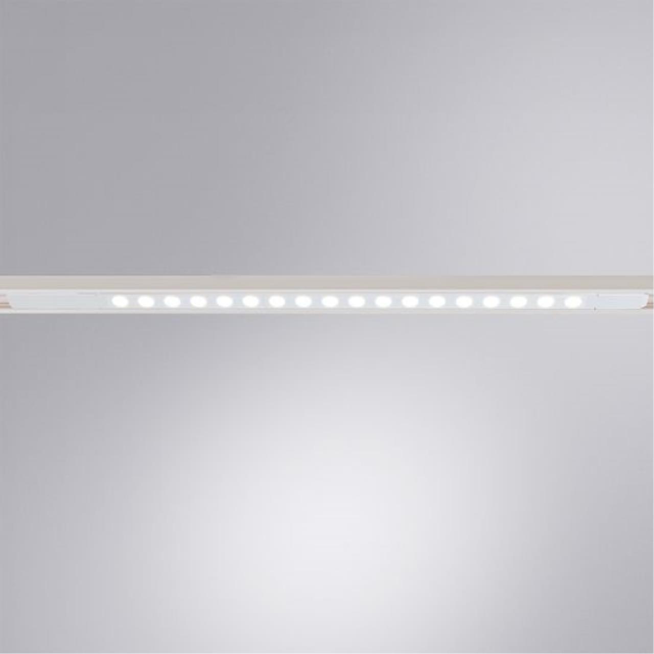 Трековый светильник 34,5*1,6*1,8 см, LED 12W 4000K белый Arte Lamp Optima A7266PL-1WH