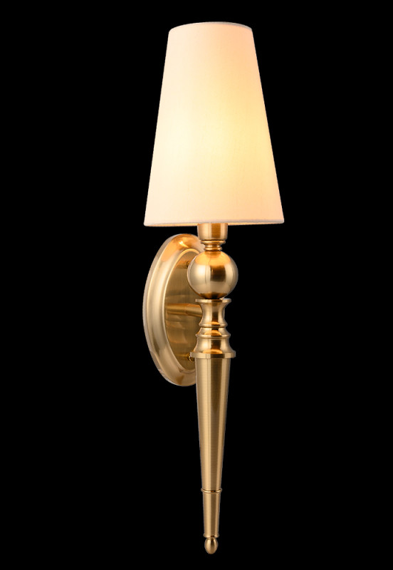 Бра 14 см, Crystal Lux PER AP1 BRASS/BEIGE Золотой