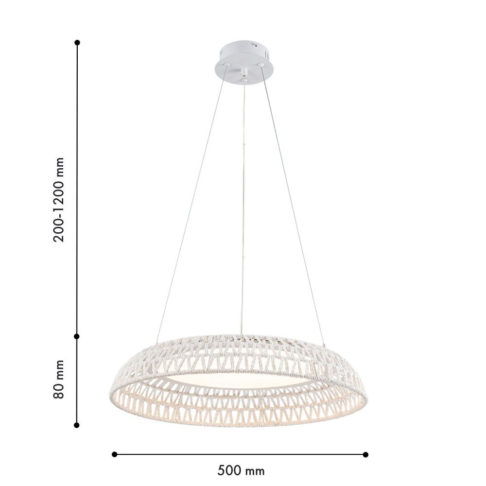 Люстра *50*20-130 см, *LED*20W, F-Promo Conrad 4751-5P, белый