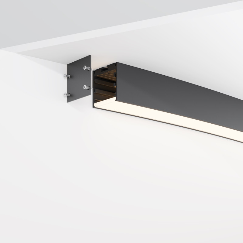 Радиусный профиль Maytoni Led strip ALM-3535R-B-D-45°-3M, черный
