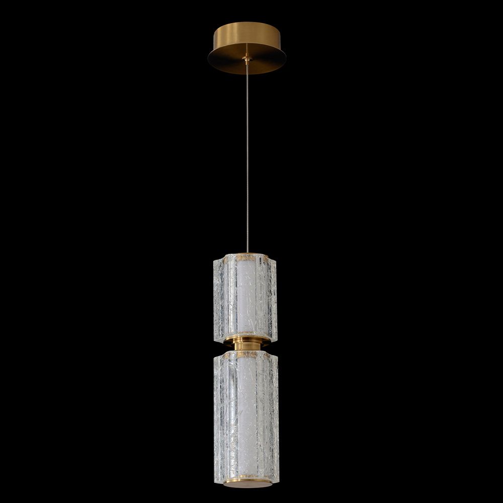 Светильник подвесной *7,5*27,5-57-207 см, *LED*23W, 3000K, Crystal Lux Antique ANTIQUE SP23W LED BRASS, Латунь
