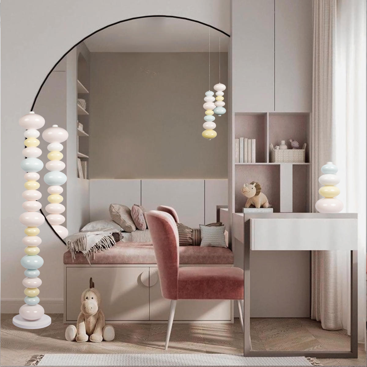 Подвесный светильник 20*45 см, 1*LED*13W LOFT IT Macaroon 10271P/D разноцветный