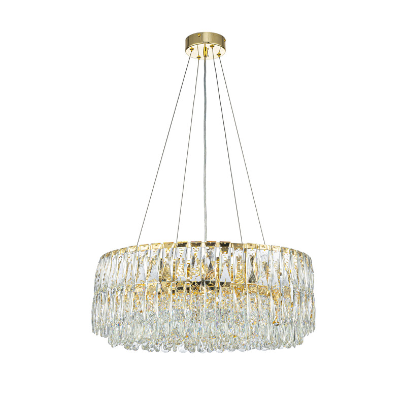 Подвесная люстра 60*60*126 см, 12*E14, 480W, Indigo VORTICE V000597 золотой, 12050/12P Gold