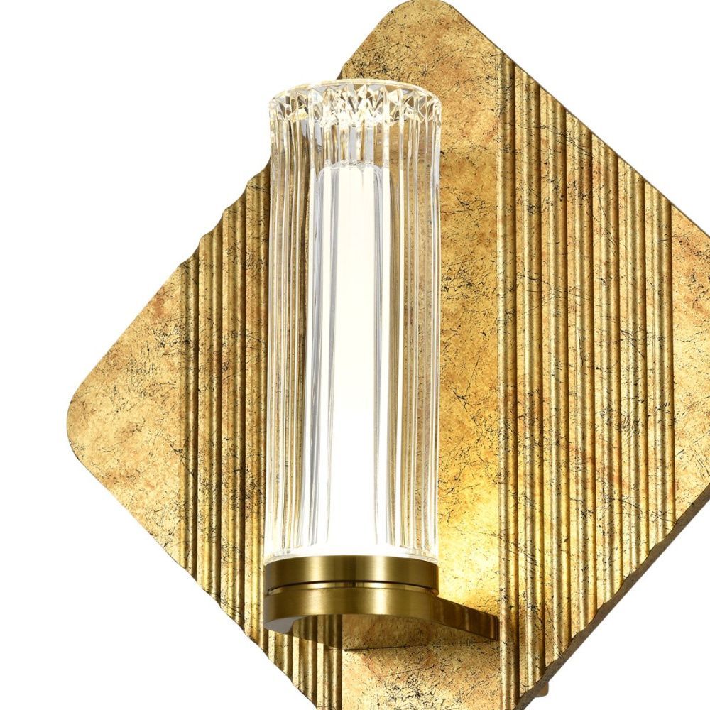 Настенный светильник 27 см, 6W, 4000K, Indigo Rilievo 14032/B/1W Gold V000198L, золото
