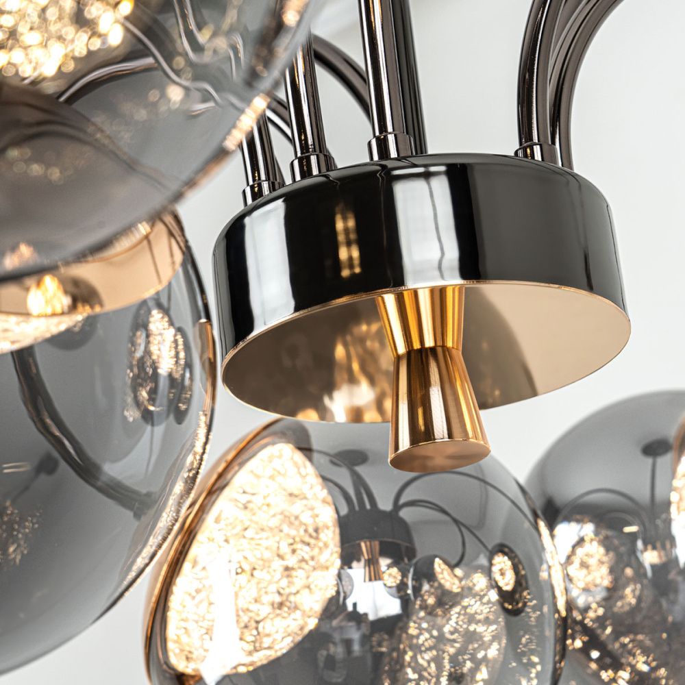 Светильник 80 см, *LED*105W, 3000-6000K, Modestyle  MS.2522.800, Чёрный, Золото