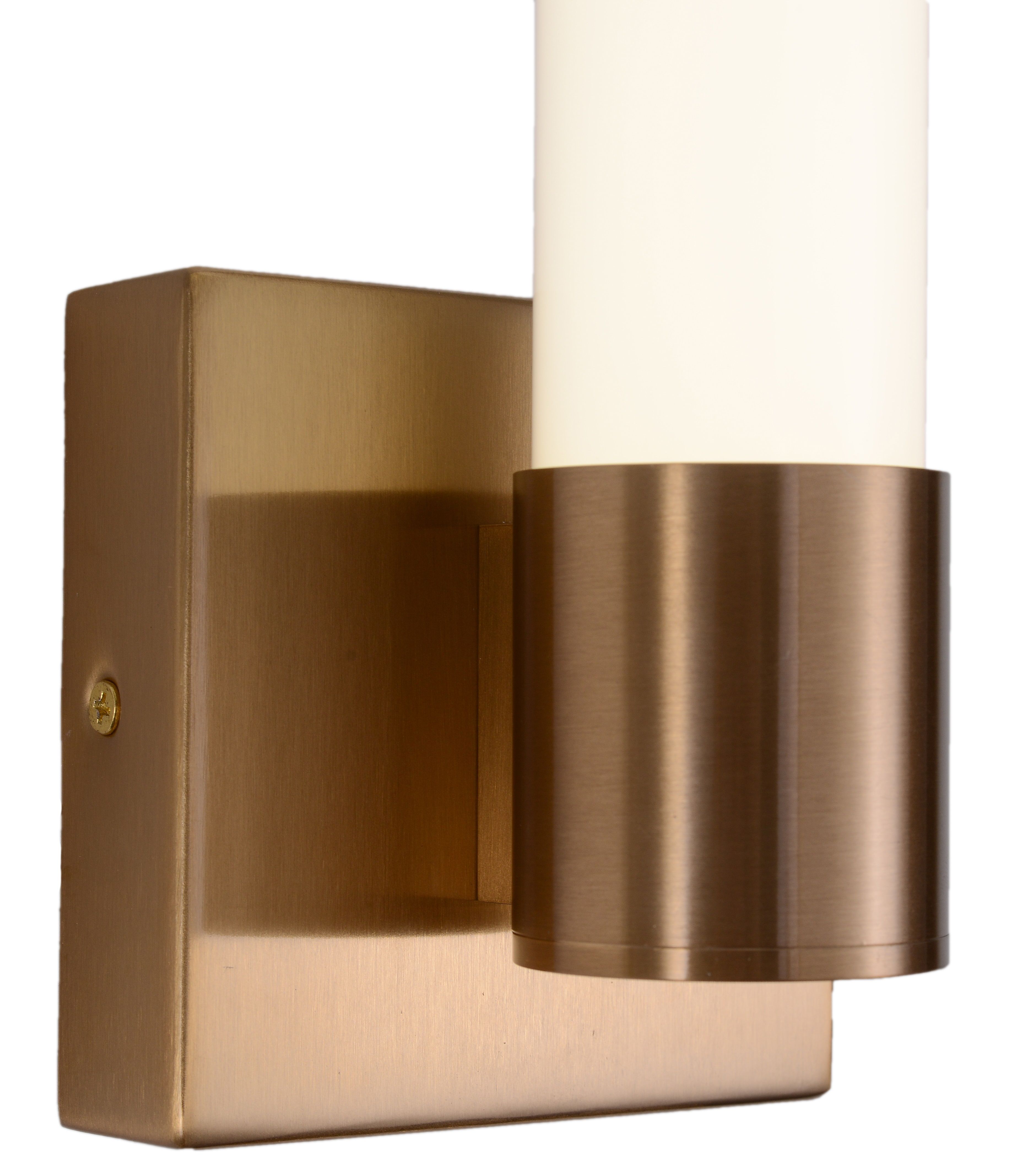 Настенный светильник 9*30*11 см, LED 6W 4000K латунь Zortes Tube ZRS.17004.6