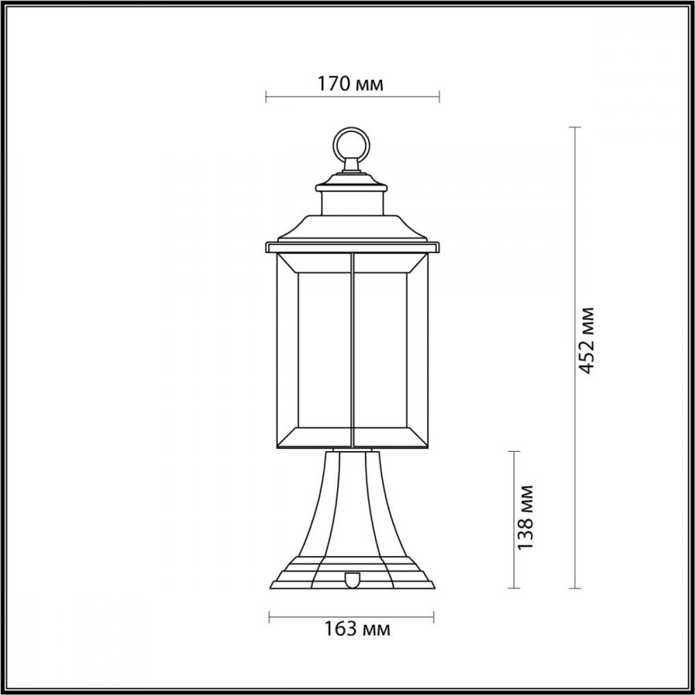 Уличный светильник Odeon Light Mavret 4961/1A Коричневый