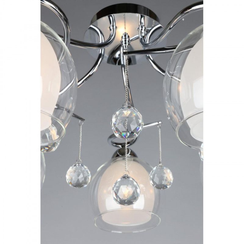 Люстра 66*28 см, 5*E27, 40W, Omnilux Omnilux 547 OML-54707-05, хром