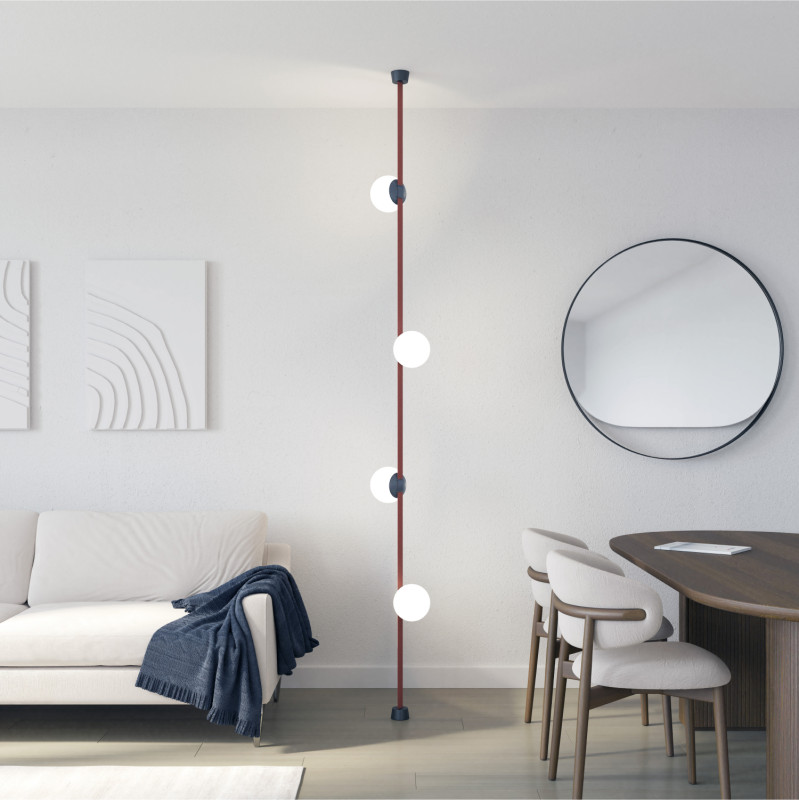 Светильник на шине 15*14,7 см, LED * 10W, 4000K, Denkirs Belty Orb DK5550-BK, черный
