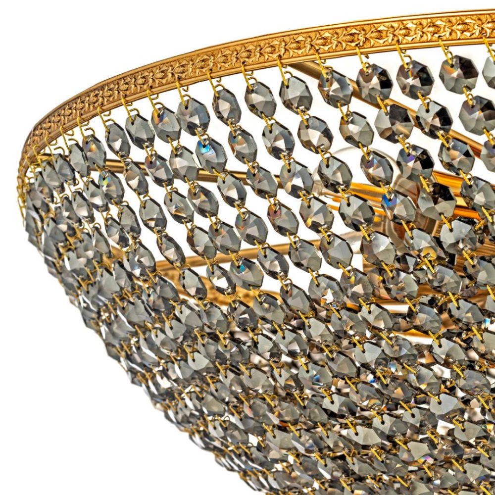 Люстра потолочная *50*28 см, 6*E27*60W, Arti Lampadari Stella Gold Stella E 1.3.50.506 G, золотой