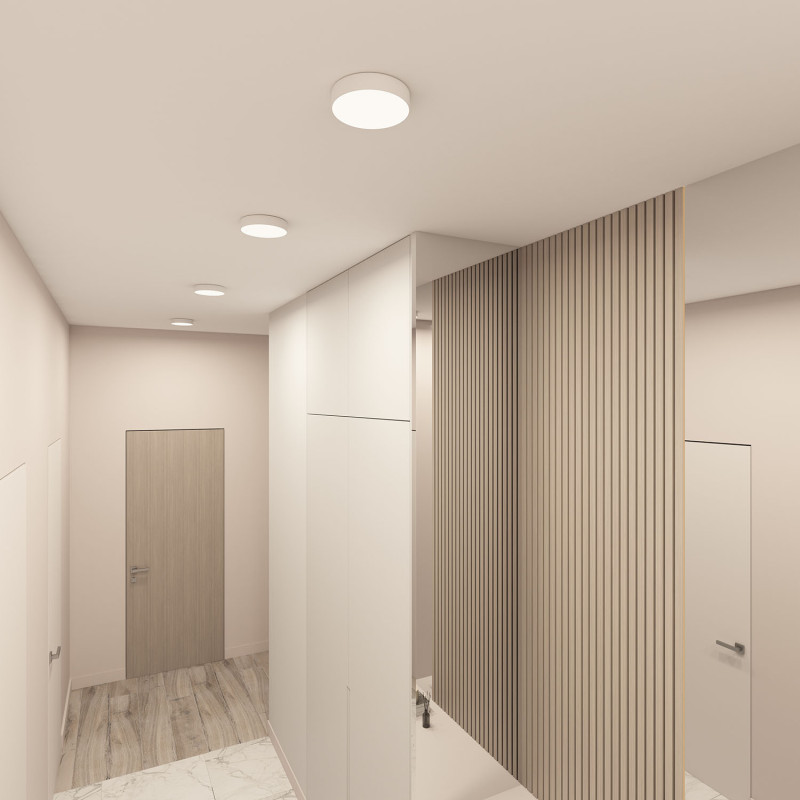 Накладной светильник *16*4 см, LED * 24W, 3000-6500К, Denkirs Tab DK2850-WH, белый