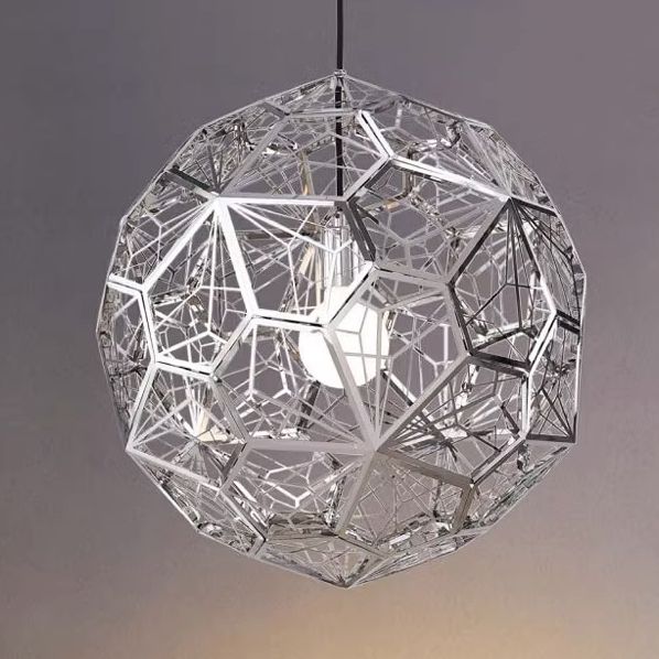 Люстра Etch Web Gold 67*67*67 см, 1*E27*60W, ImperiumLoft 40.019, Золотистый
