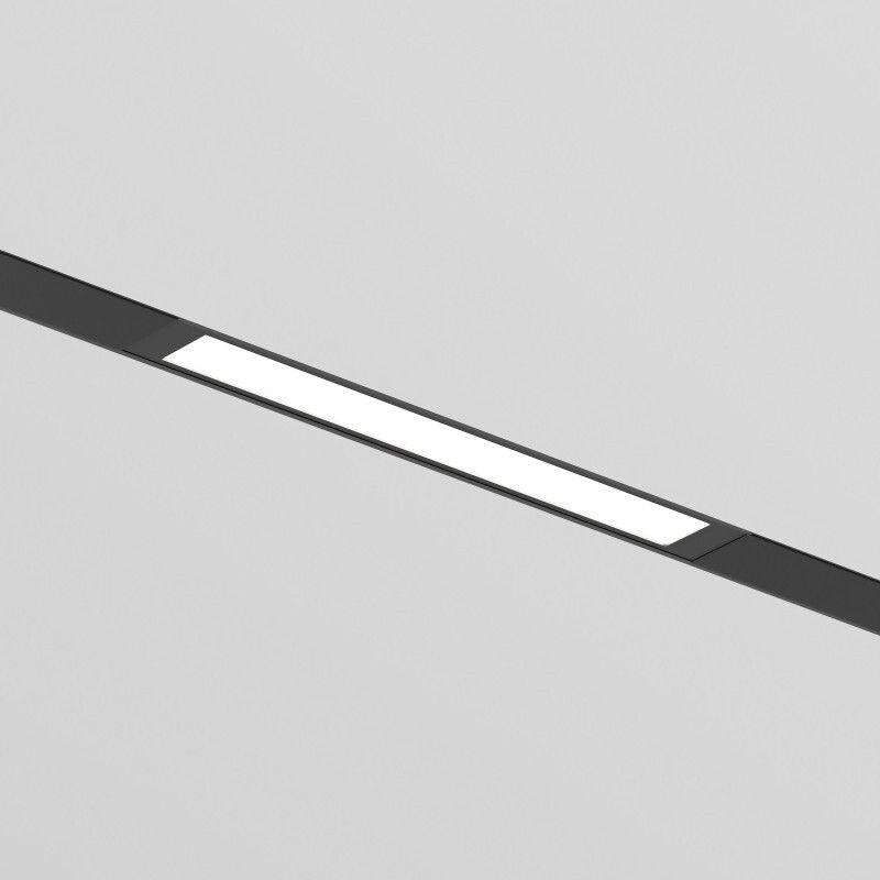Трековый однофазный светильник 22 см, 9W, 4000K, Denkirs Simple Linear DK8203-BK, черный