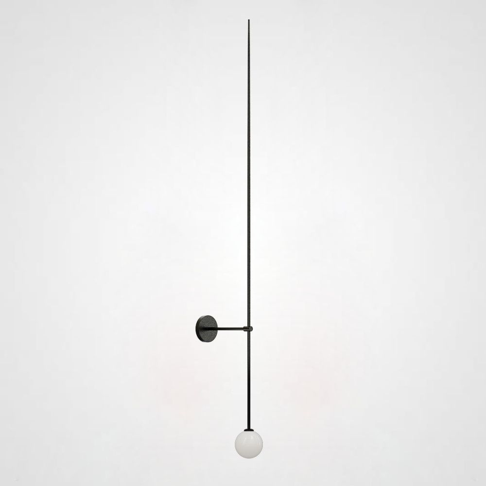 Бра LINES Ball 200 Black 13*13*200 см, 1*G9*20W, ImperiumLoft LINES-12, Чёрный