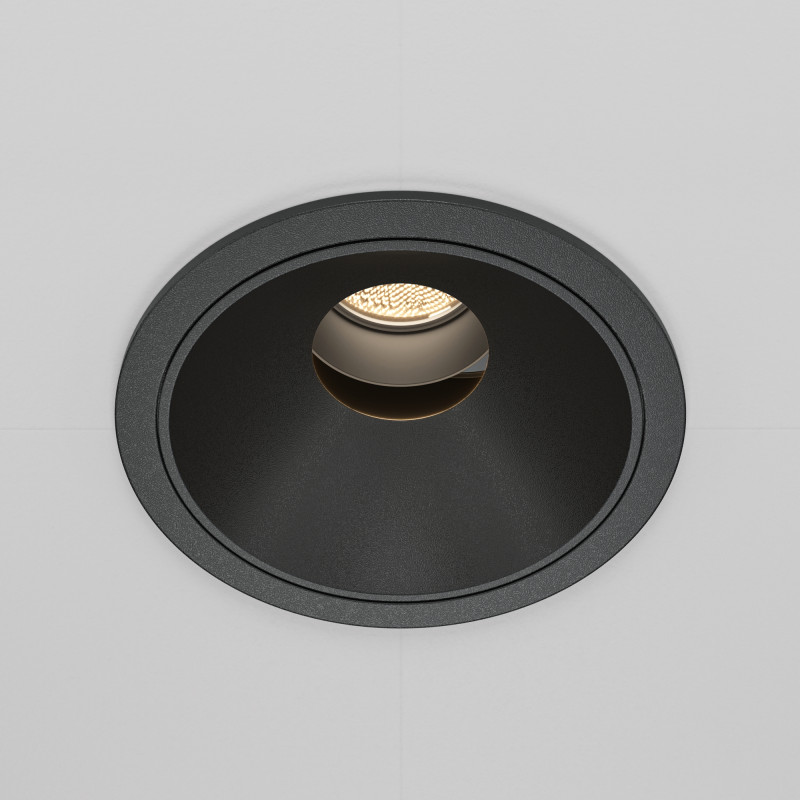Встраиваемый светильник 8,3*7 см, LED*10W, 4000 К, Wise DL057-10W4K-B Maytoni Downlight, Черный