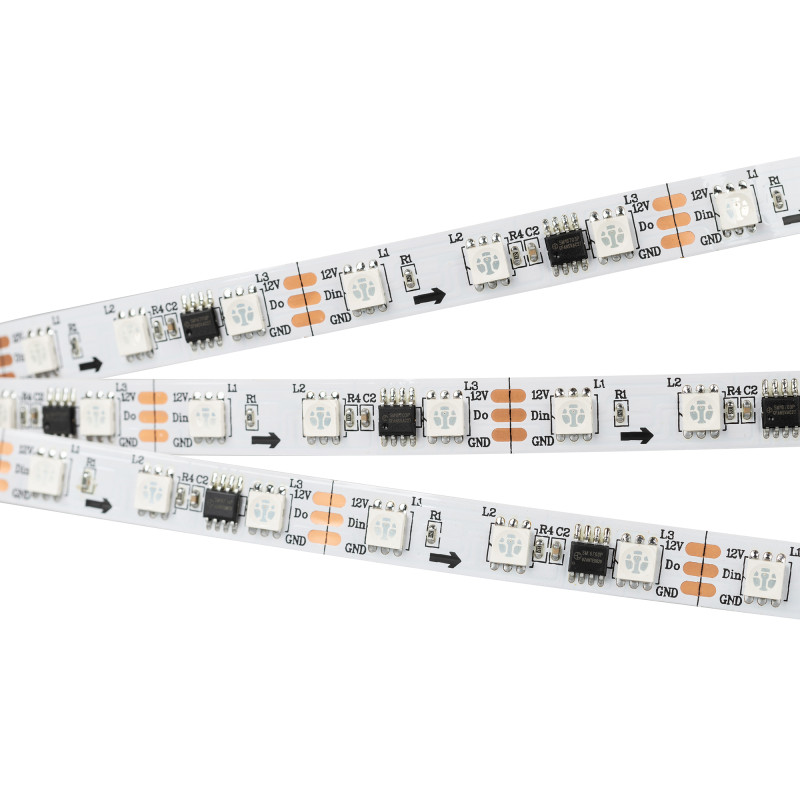 Лента SPI-B60-10mm 12V RGB-PX3 (14.4 W/m, IP20, 5060, 5m) (Arlight, Открытый, IP20) 026367(2). Цена указана за 5 метров. Продается кратно 5 метрам.