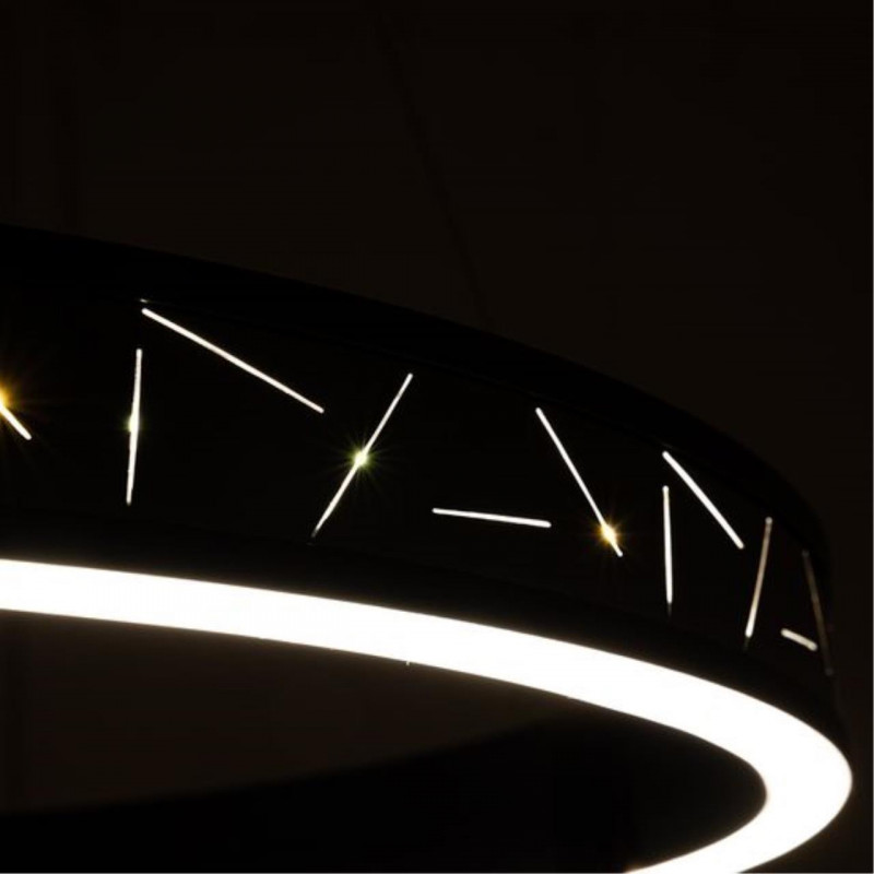 Светильник 60 см, 65W, 3000-6000K, Arte Lamp SHINE A2222SP-1BK, черный