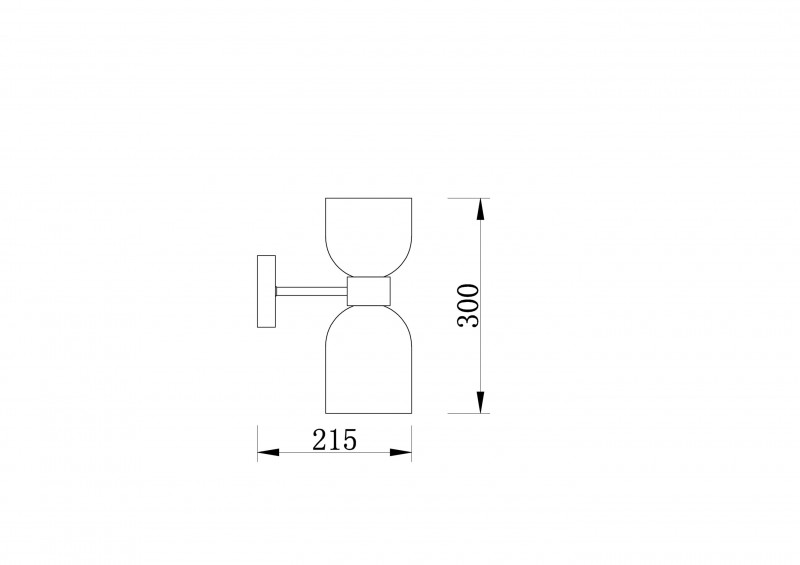 Светильник 30 см, Freya Savia FR5203WL-02BS, латунь