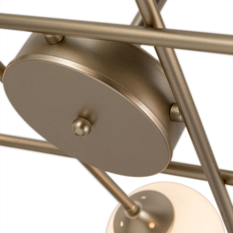 Потолочная люстра Arte Lamp Marco A2703PL-8SG, диаметр 81 см, золото