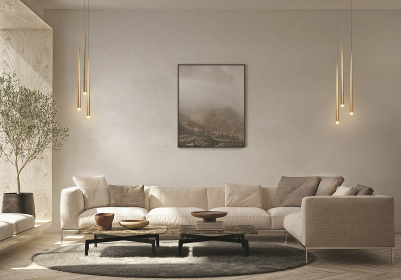 Подвесной светильник 26*26*369,3 см, LED, 19W, 3000К-4000К, Maytoni cascade MOD132PL-L18BK черный