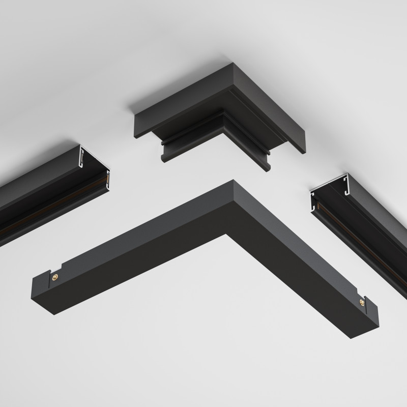 Коннектор 10*1,4*4539,2 см, Maytoni Technical Magnetic track system Basity черный TRA172CPC-1B черный