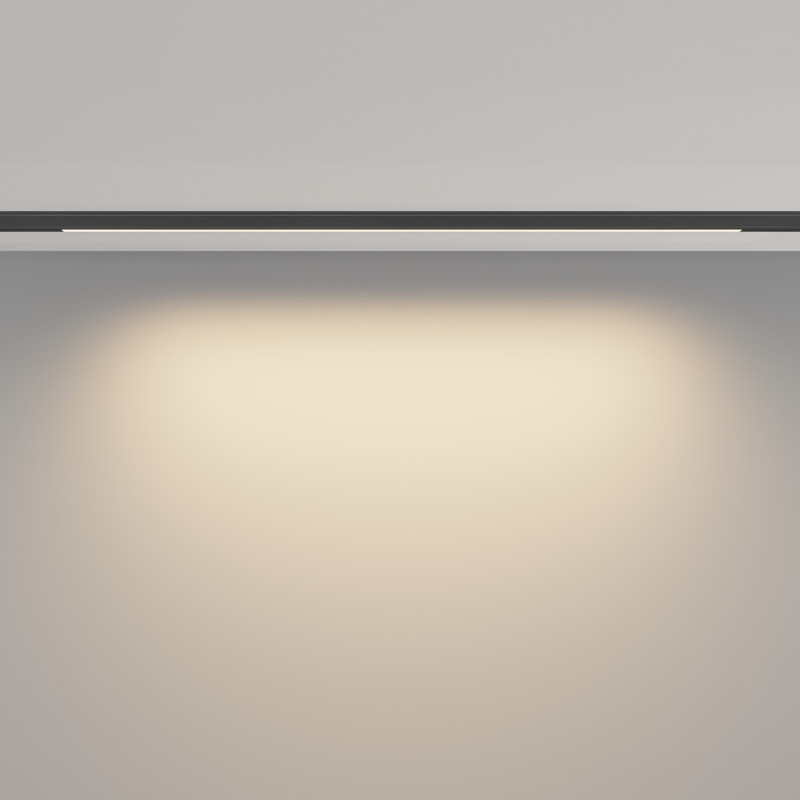 Трековый светильник 60*0,5*1,2 см, LED 10W 3000K Maytoni Technical Accessories for tracks Levity Basis TR190-1-10W3K-B черный