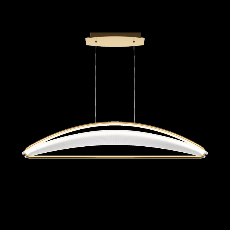 Подвесной светильник 103*25*325 см, LED, 34W, 3000К, Maytoni Breeze MOD281PL-L34BS3K латунный