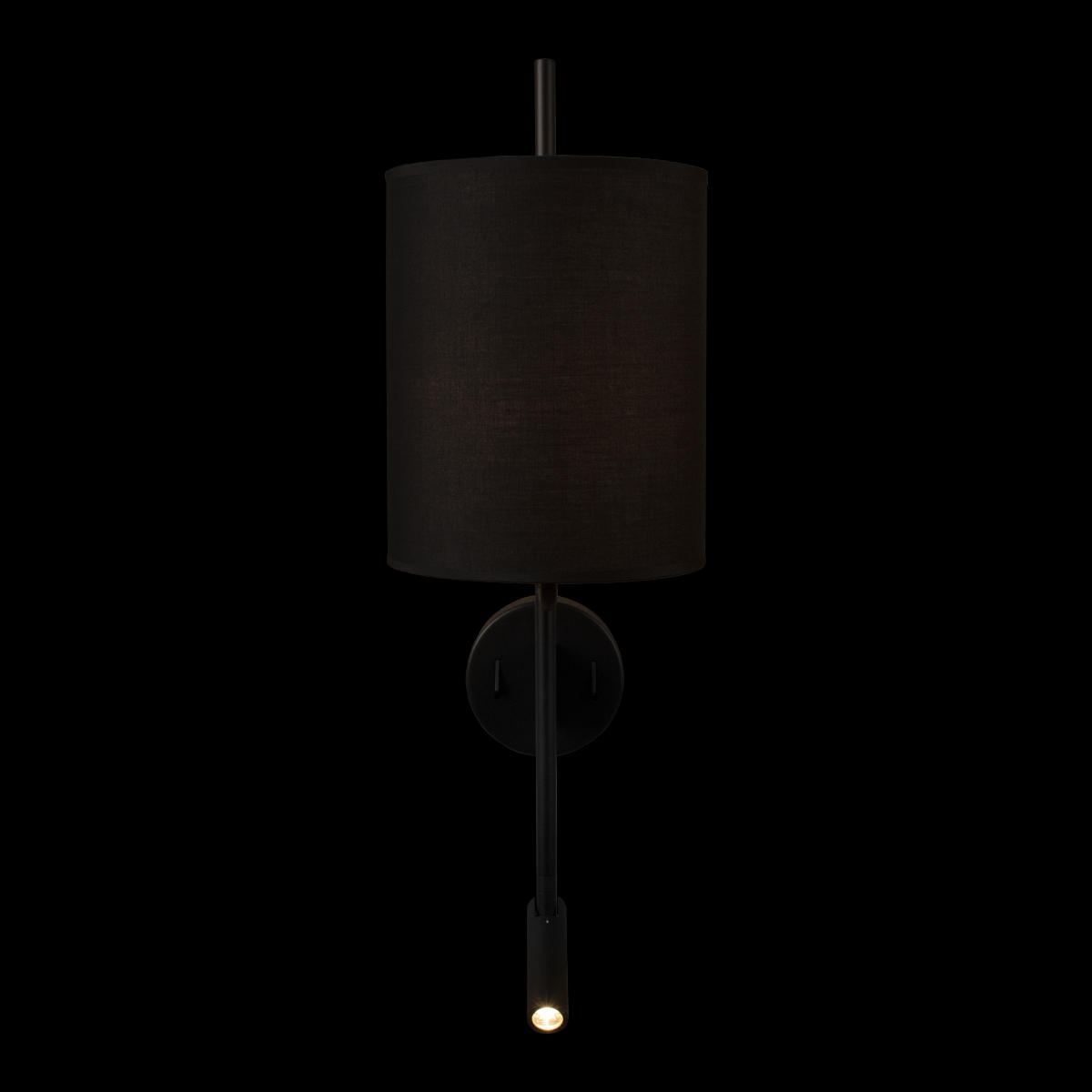 Настенный светильник 18*58 см, 2*E27+LED*1X40W + 1X3W 3200K LOFT IT Ritz 10253W/B Black черный