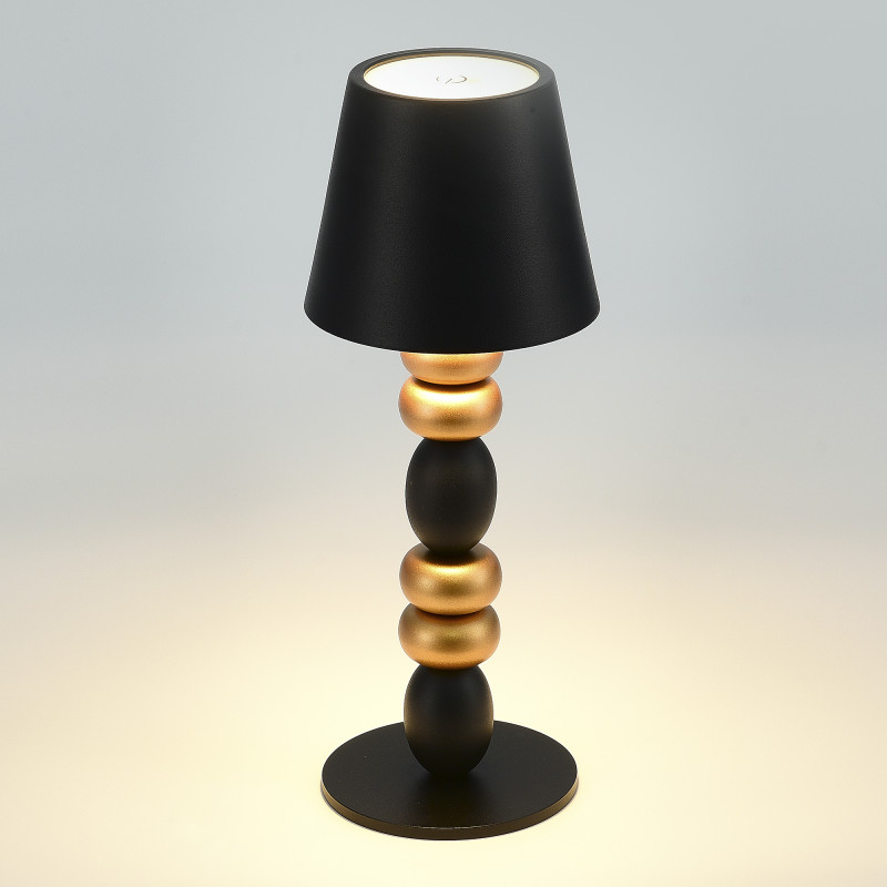 Прикроватная лампа 11*29,4 см, 1*LED*3W 3000-6000K ST LUCE Ease SL1011.414.01 черный, золотистый