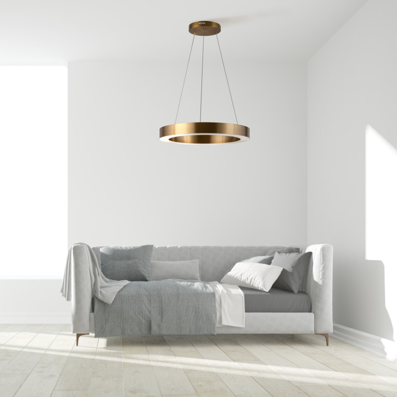 Светильник 40 см, 36W, 4000K Maytoni Saturno MOD415PL-L36BS4K, латунь