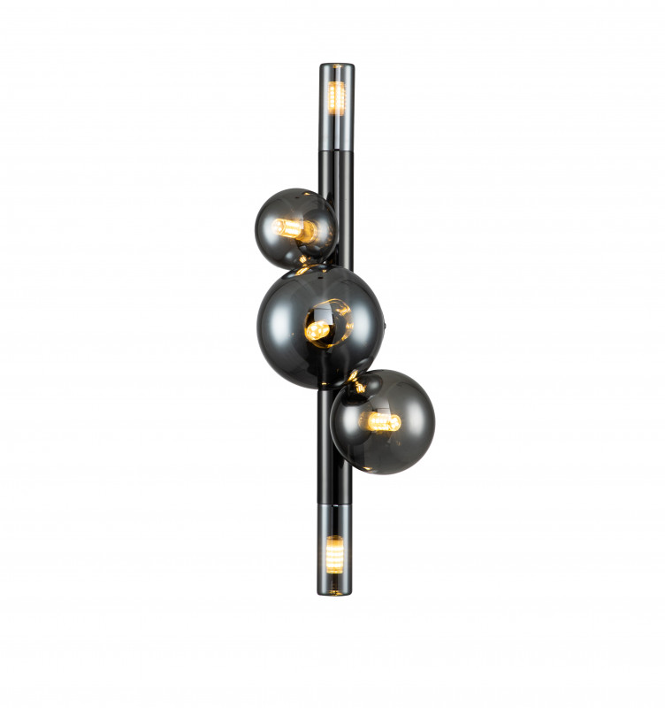 Настенный светильник 175*210*500 мм, 5*G9 чёрный Indigo Canto V000242, 11026/5W Black