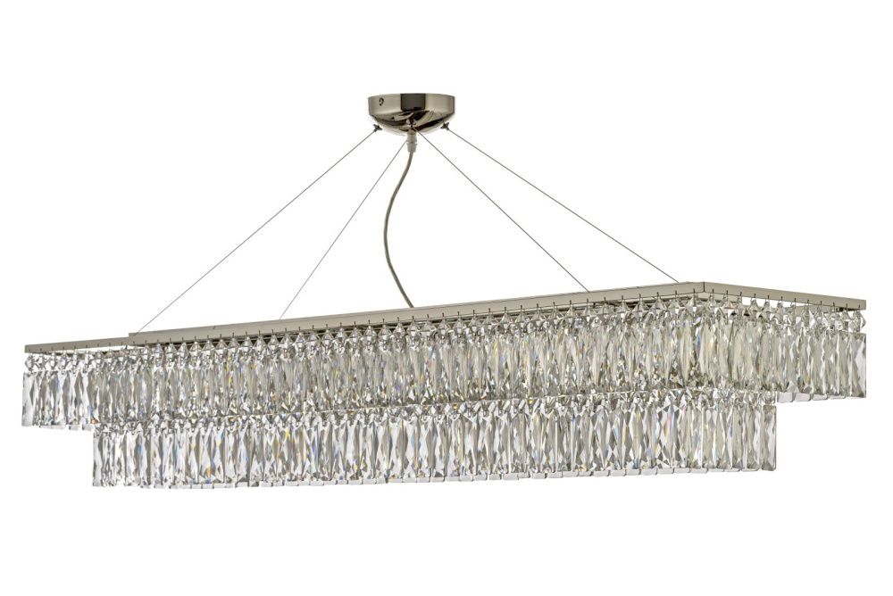 Люстра подвесная *31*22 см, 10*G9*40W, Arti Lampadari Acquaro Acquaro E 1.5.120x30.100 NP, никель