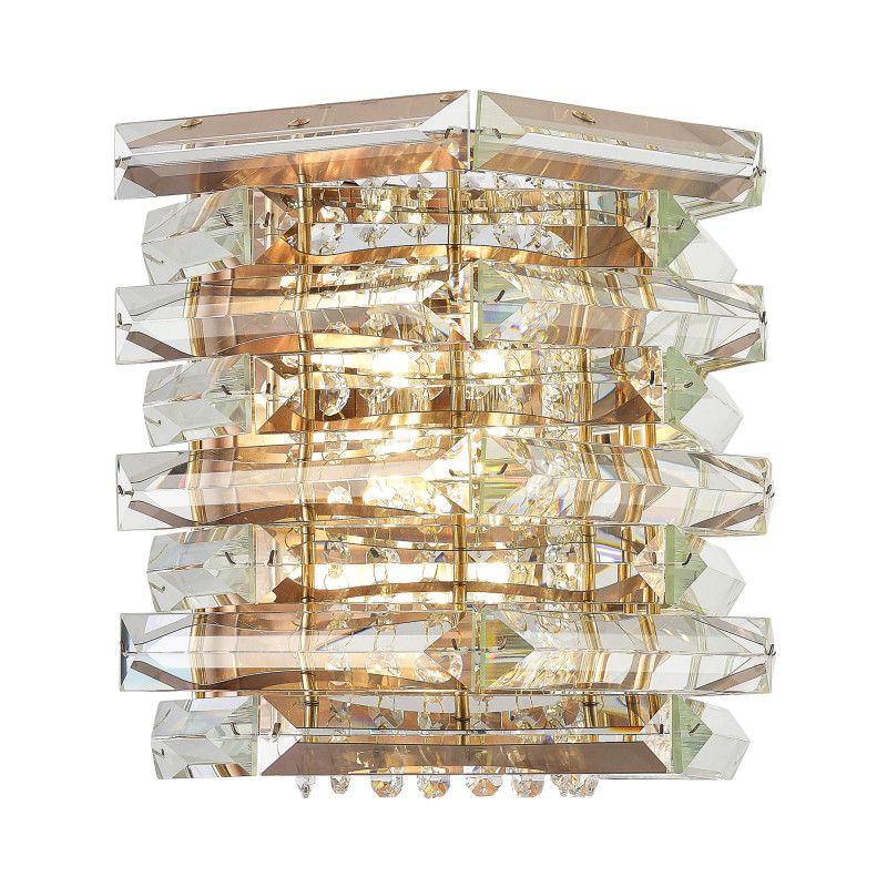 Бра 15*25*26 см, 2*E14, 80W, ST-Luce Strozzi SL6137.201.02, коричневый