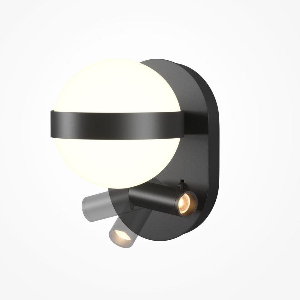 Бра 20 см, 9W, 3000K, Maytoni Dialogue MOD441WL-L8B3K, черный