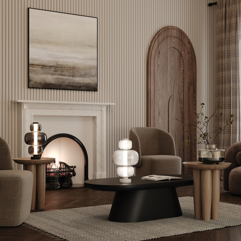 Настольный светильник 23*36,5 см, LED 15W 3000K Maytoni Modern Atmos MOD364TL-L15W3K белый