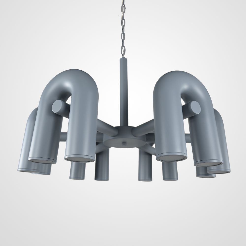 Подвесная люстра FANNY 12 Grey 80*80*55 см, 12*LED*7W, 3000K, ImperiumLoft fanny01, Серый