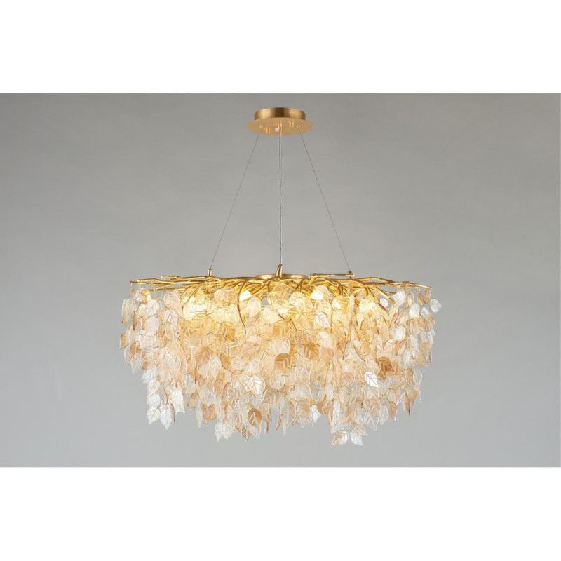 Подвесная люстра 80*80-190 см, 13*G9, 5W, Aployt Rochell APL.850.03.13, золотой