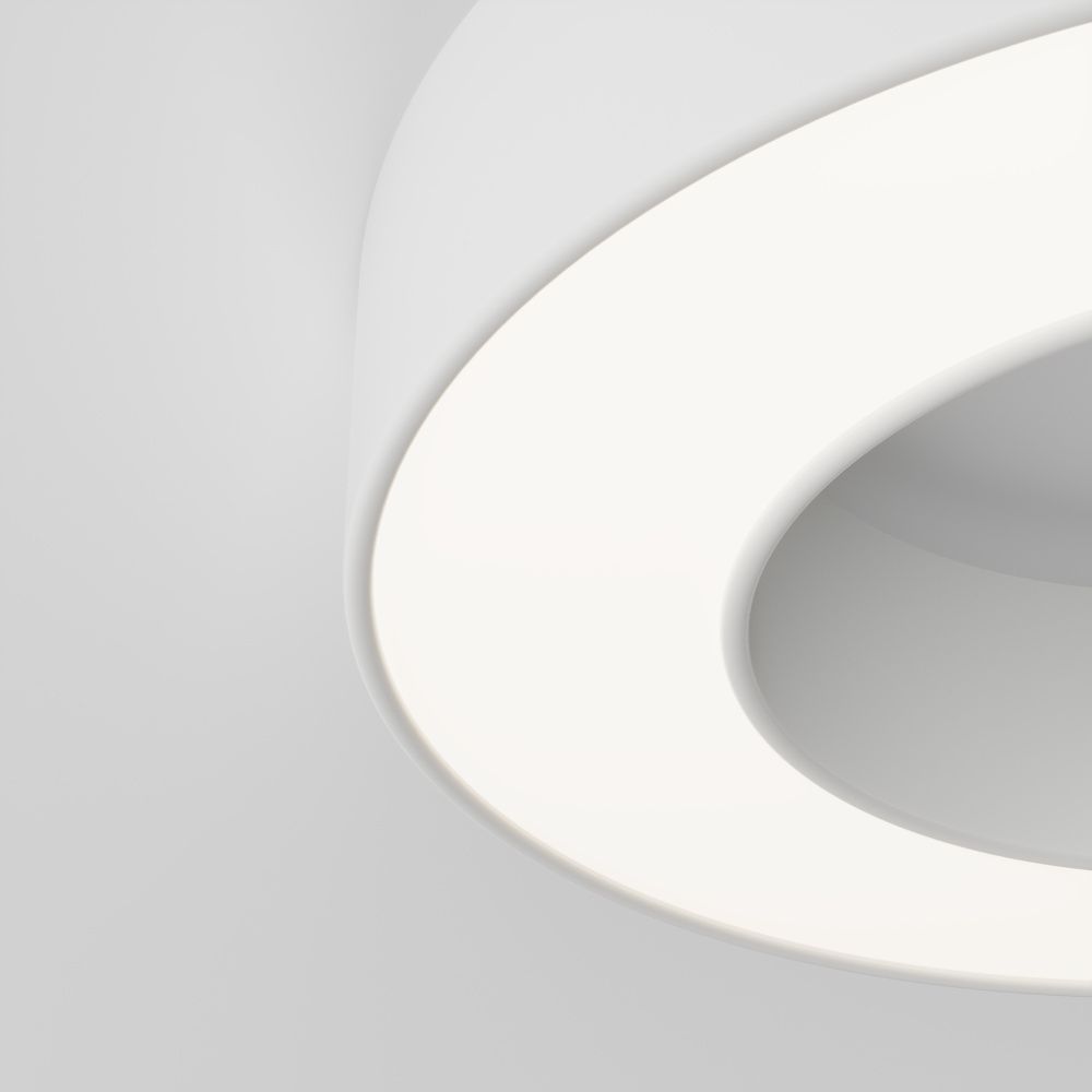 Потолочный светильник 30*6 см, *LED*24W, 4000K, Maytoni Lua C093CL-24W4K-W, Белый