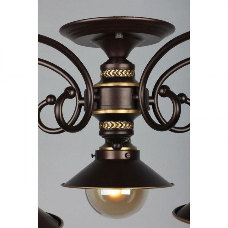 Люстра 75*75*35 см, 5*E27, 60W, Omnilux Omnilux 504 OML-50407-05, коричневый