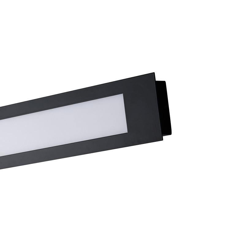 Бра Favourite Meridiem 4004-2W, D35*W90*H800, каркас черного цвета, рассеиватель из белого акрила, возможность вертикального и горизонтального монтажа