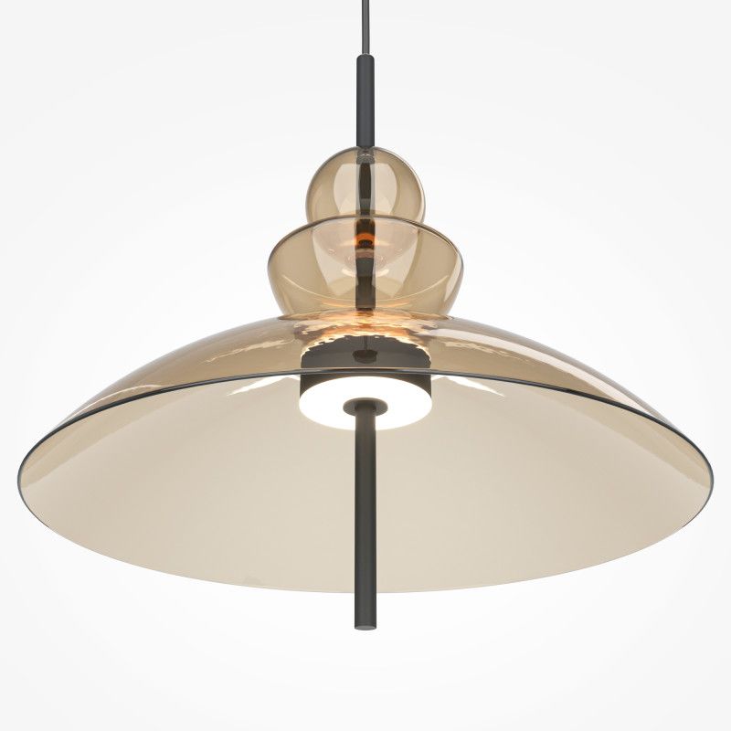 Подвесной светильник 40*40*358 см, LED*12W, 3000K, Maytoni Bangkok MOD185PL-L12CG3K3, черный