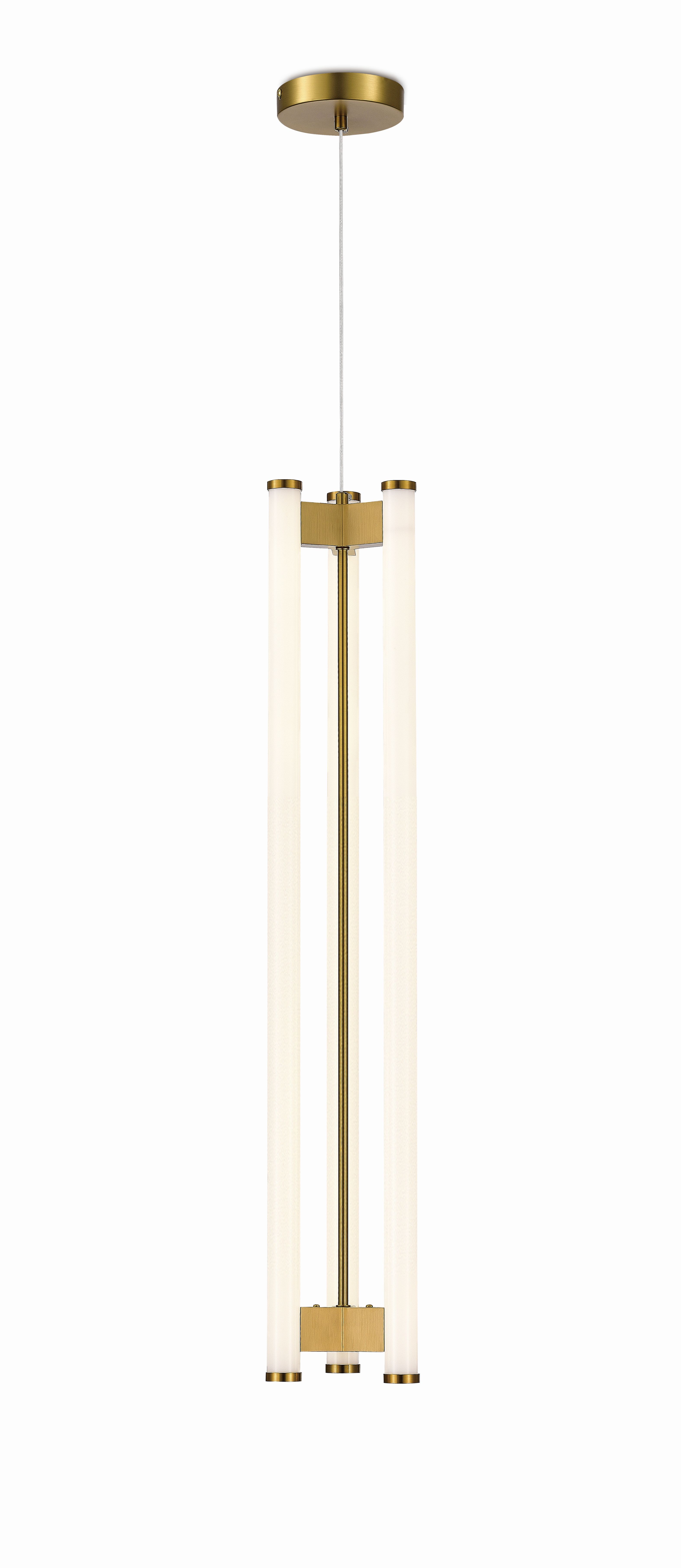 Люстра 150*800-1500, LED, 32W 4000K NewRgy LED 2312B-DW BRASS, Бронза