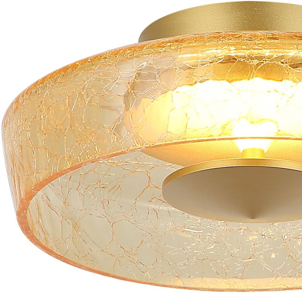 Люстра потолочная 30 см, 15W, 3000K, Stilfort 4046/05/01C, золото