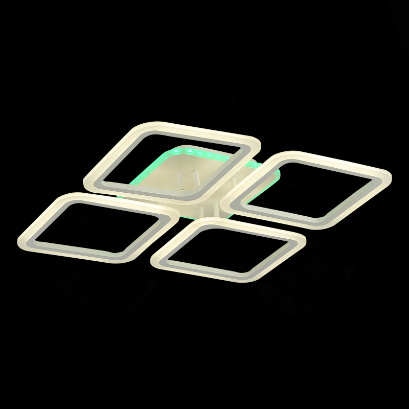 Светильник потолочный 56*56 см,  120W 3000-6000K EVOLUCE QUTRO SLE200452-04RGB Белый