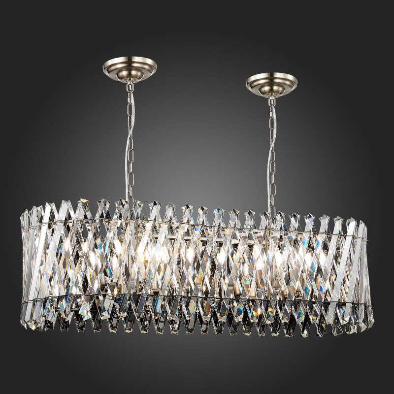 Люстра подвесная 100*35 см, ST LUCE FABIO SL1170.103.12 Никель