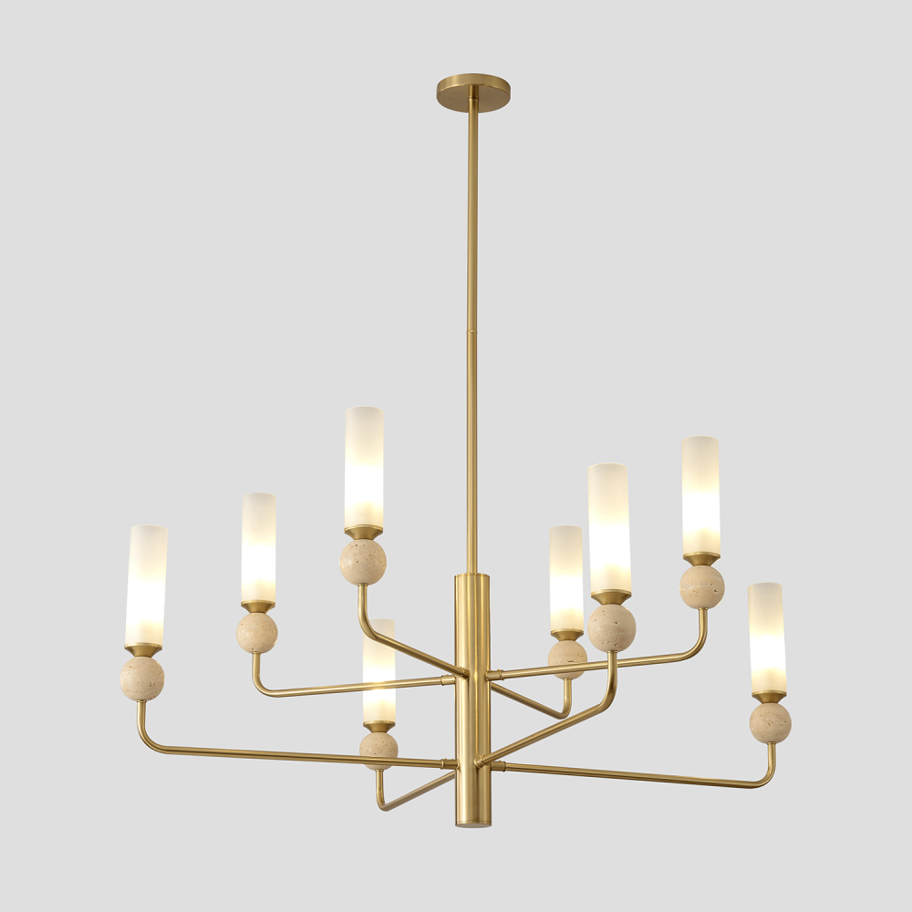 Люстра *98*50-74/109/114 см, 8*E14*60W, Crystal Lux Simply SIMPLY SP8 BRASS, Латунь